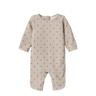 Lil'Atelier Nbmfarlo Ls Uv Swim Suit Lil Beige