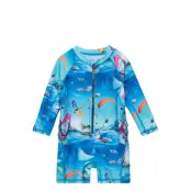 Neka Ls Swimwear UV Clothing UV Suits Blå Molo