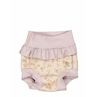 Neoprene Swim Pants Ruffle Swimwear Nappie Briefs Rosa Wheat