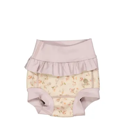 Neoprene Swim Pants Ruffle Swimwear Nappie Briefs Rosa Wheat