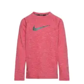 Nike B Long Sleeve Hydroguard Sport Uv Clothing Uv Tops Red NIKE SWIM