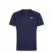 NIKE SWIM Nike Essential Short Sleeve Hydroguard Marinblå