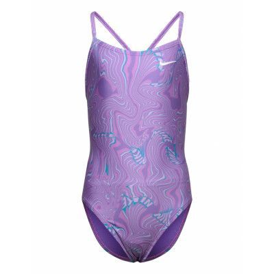 NIKE SWIM Nike G Lace Up Back Piece Lila