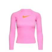 Nike G Long Sleeve Hydroguard *Villkorat Erbjudande Swimwear UV Clothing UV Tops Rosa NIKE SWIM