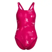 NIKE SWIM Nike Hydrastrong Multi Print Fastback Piece Rosa