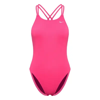 NIKE SWIM Nike Hydrastrong Solid Spiderback Piece Rosa