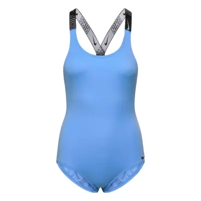 NIKE SWIM Nike Logo Tape Crossback Piece Blå