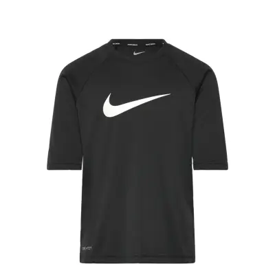 NIKE SWIM Nike Solid Short Sleeve Hydroguard Svart