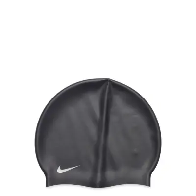 NIKE SWIM Nike Solid Silicone Youth Cap - Black - ONE SIZE