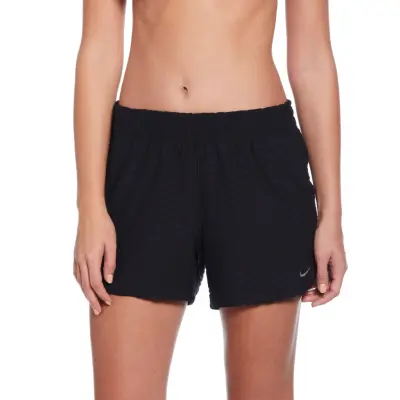 NIKE SWIM Nike Swoosh Terry Towelling Terry Short - Black - XS