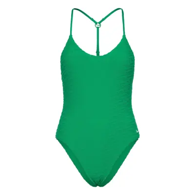 NIKE SWIM Nike Swoosh Terry Towelling V Neck Piece Grön