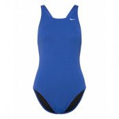 Nike W Fast Back Piece Solid Sport Swimsuits Blue NIKE SWIM