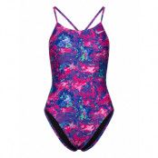 NIKE SWIM Nike W Lace Up Tie Back Op Hydrastrong Lila