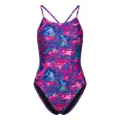 NIKE SWIM Nike W Lace Up Tie Back Op Hydrastrong Lila