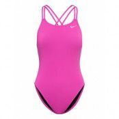 NIKE SWIM Nike Hydrastrong Solid Spiderback Piece Rosa