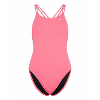 NIKE SWIM Nike Hydrastrong Solid Spiderback Piece Rosa
