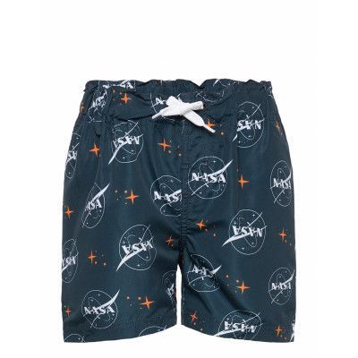 Nkmnasa Art Swimshorts Nas Badshorts Blå Name It