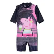 Nmfpeppapig Masina 3/4 Uv Suit Pep Swimwear UV Clothing UV Suits Multi/mönstrad Name It