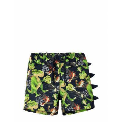 Name It Nmmmaz Gigantosaurus Long Swimshorts Vde Multi/patterned