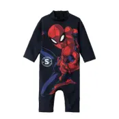 Name It Nmmmoth Spiderman Ls Uv Suit Mar Marinblå