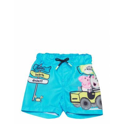 Nmmpeppapig Makki Long Swimshorts Pep Badshorts Blå Name It
