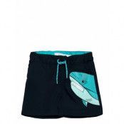 Nmmzharkin Long Swim Shorts Badshorts Blå Name It