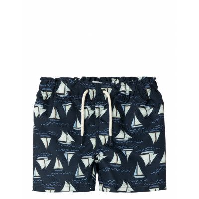 Name It Nmmzimon Long Swim Shorts Marinblå