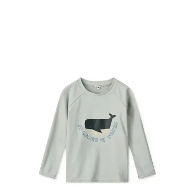 Liewood Noah Placement Longsleeve Swim Tee Blå