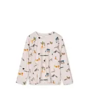 Liewood Noah Printed Longsleeve Swim Tee Beige