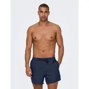 ONLY & SONS Onsted Life Short Swim Noos - Navy - M