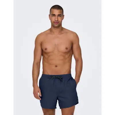 ONLY & SONS Onsted Life Short Swim Noos - Navy - M