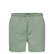 ONLY & SONS Onsted Life Solid Seersucker Swim Noos - Green - M