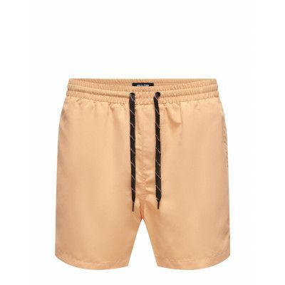 ONLY & SONS Onsted Life Short Swim Noos Orange