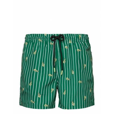 Onsted Life Swim Short Funny Aop Badshorts Grön ONLY & SONS