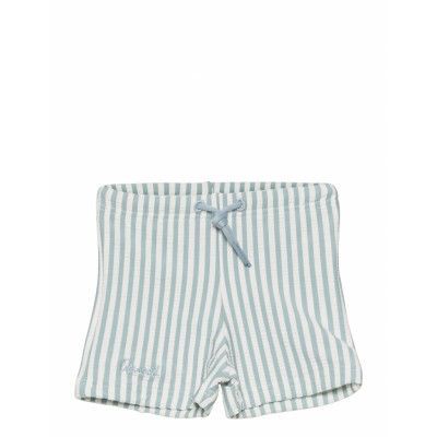 Otto Seersucker Swim Pants Badshorts Blue Liewood
