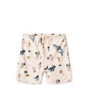 Otto Printed Swim Pants Badshorts Kräm Liewood