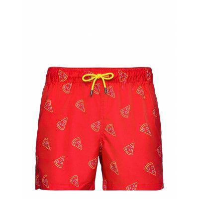 Pizza Slice Swim Shorts Badshorts Multi/mönstrad Happy Socks
