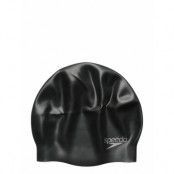 Plain Moulded Silic Cap Sport Sports Equipment Swimming Accessories Black Speedo