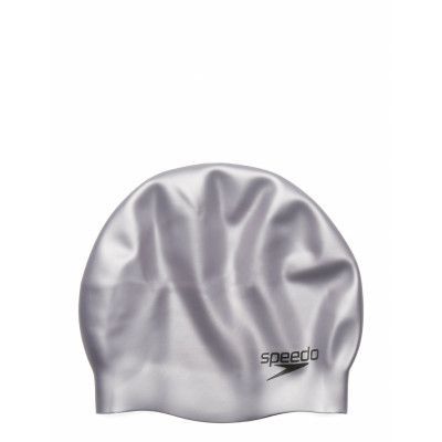 Speedo Plain Moulded Silic Cap Vit