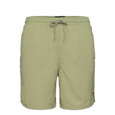 Plain Swim Short *Villkorat Erbjudande Badshorts Grön Lyle & Scott