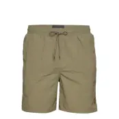 Plain Swim Short *Villkorat Erbjudande Badshorts Khakigrön Lyle & Scott