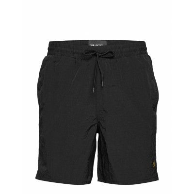 Plain Swim Short *Villkorat Erbjudande Badshorts Svart Lyle & Scott