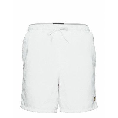 Plain Swim Short *Villkorat Erbjudande Badshorts Vit Lyle & Scott