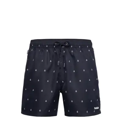 Pockies Navy Anchors Shorties - Navy - L