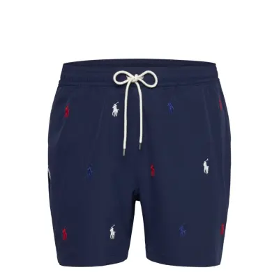 Polo Ralph Lauren 5.75-Inch Traveler Classic Swim Trunk - Navy - XS