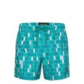 Lyle & Scott Pool Print Swimshort Blå