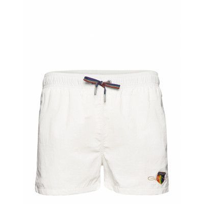 Pride. Sc Crest Swim Shorts Badshorts Vit GANT