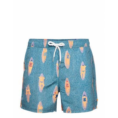 Printed Swimshorts Badshorts Blå Far Afield