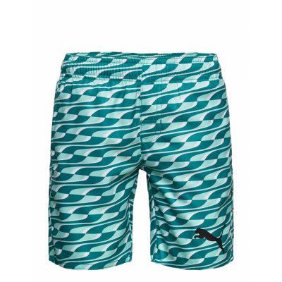 Puma Swim Boys Medium Length Formst Badshorts Multi/mönstrad *Villkorat Erbjudande Puma Swim