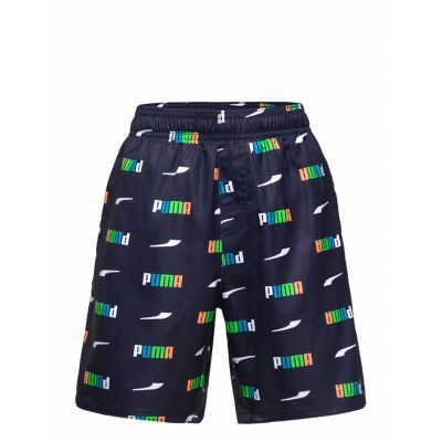 Puma Swim Puma Swim Boys Printed Logo Mid Sho Marinblå